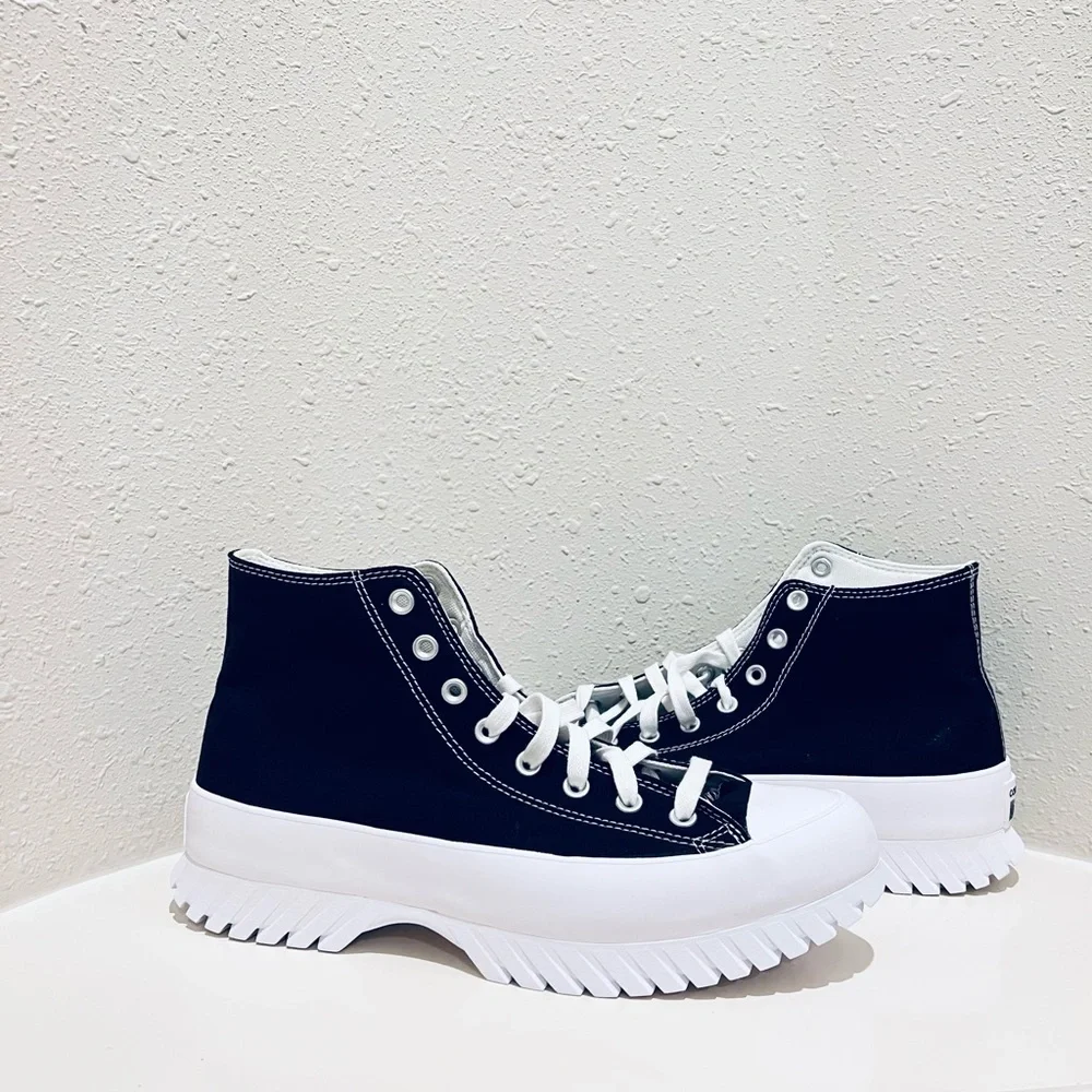 Converse All Star Unisex Lugged 2.0 High Top Black Sneakers Sz M 6.5 W 8.5 NEW - Picture 6 of 12